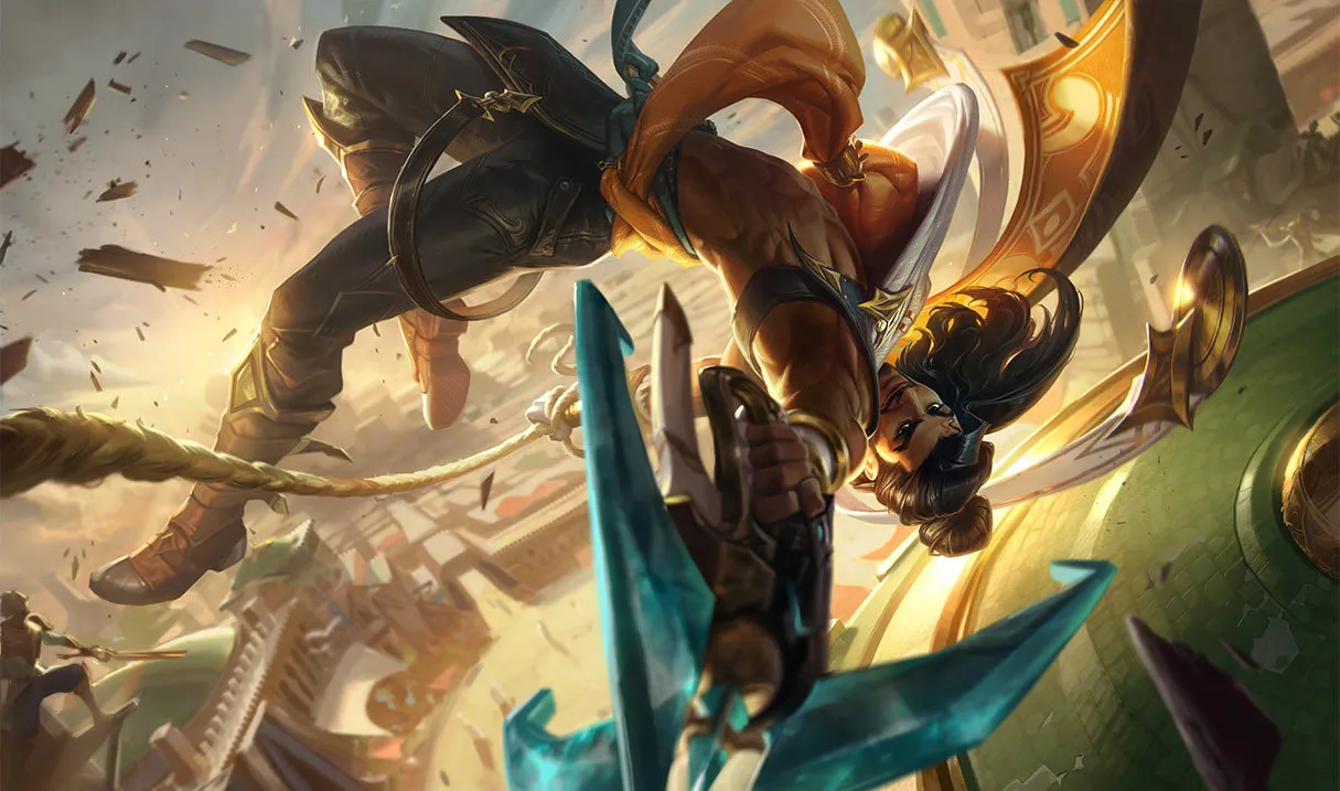 Akshan splash art